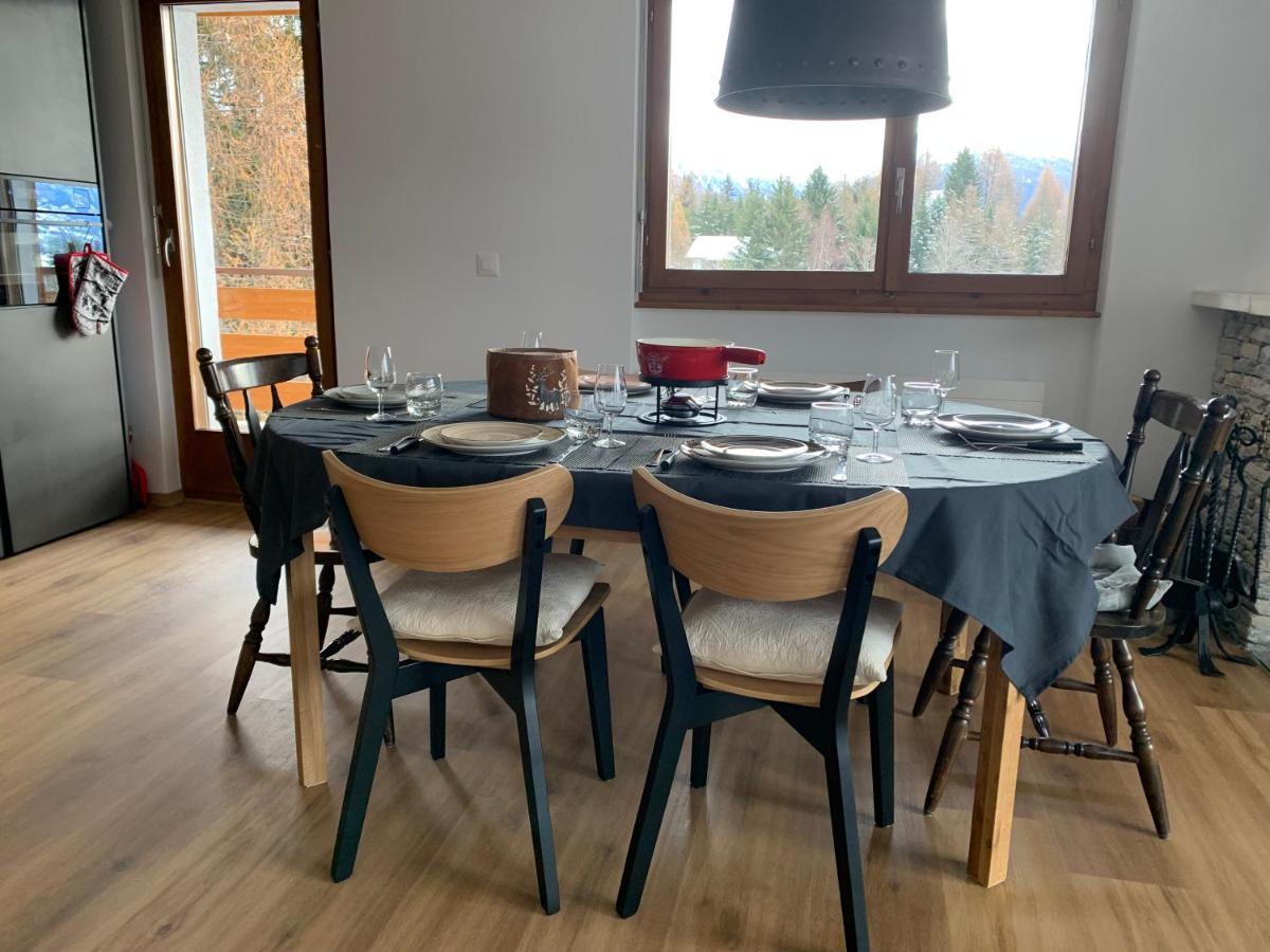 Ferienwohnung La Jacinthe De Crans Exterior foto