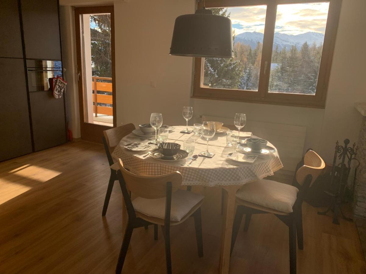 Ferienwohnung La Jacinthe De Crans Exterior foto