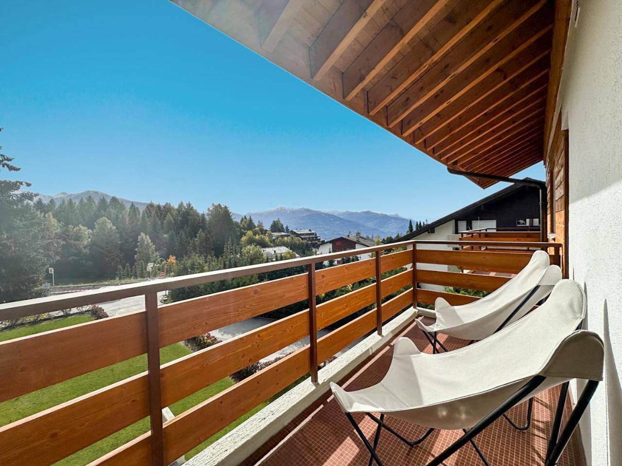 Ferienwohnung La Jacinthe De Crans Exterior foto