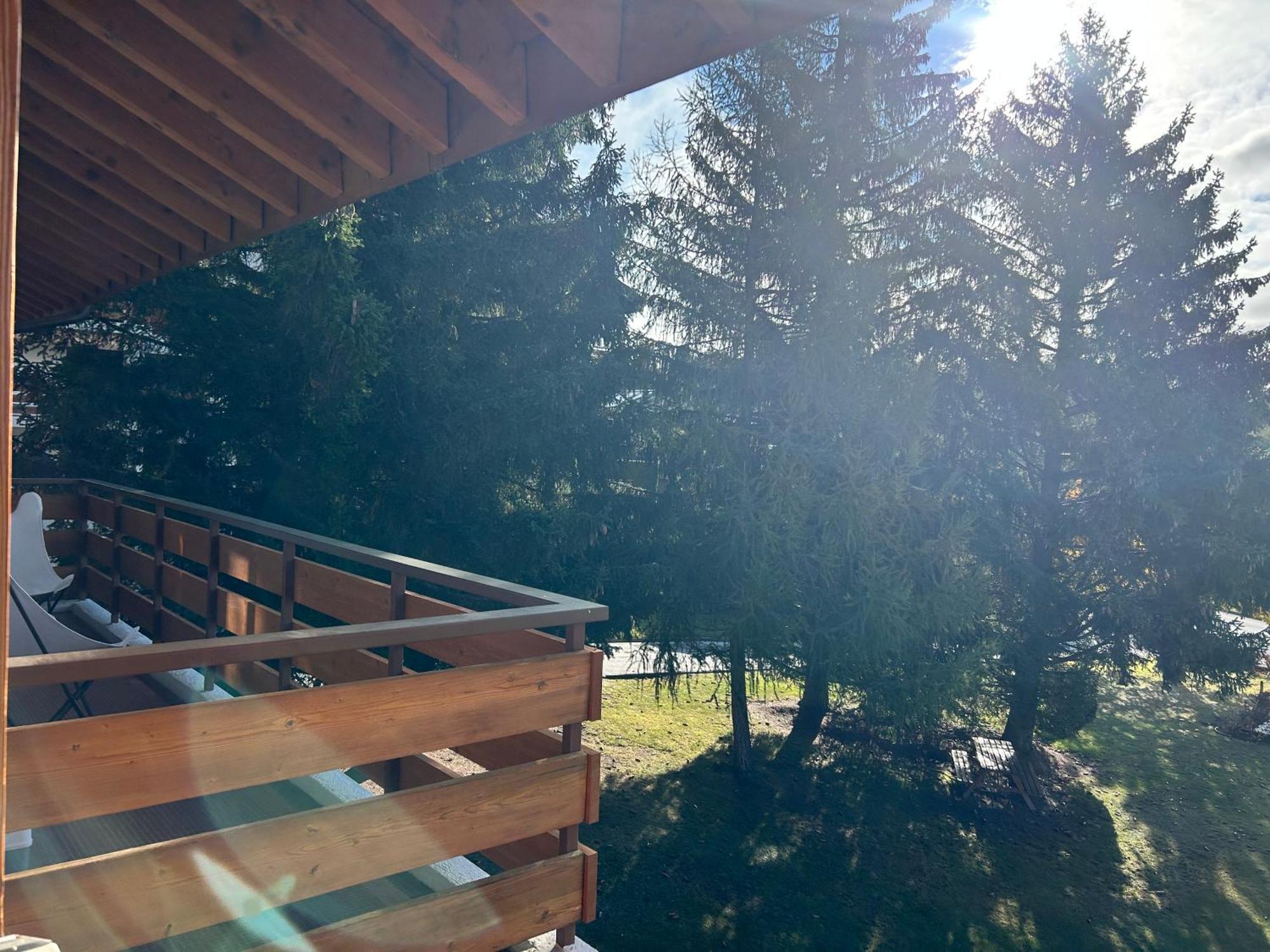 Ferienwohnung La Jacinthe De Crans Exterior foto